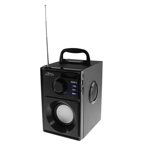Przenośny głośnik bluetooth stereo z odtwarzaczem MP3 Media-Tech BoomBox Silver MT3179