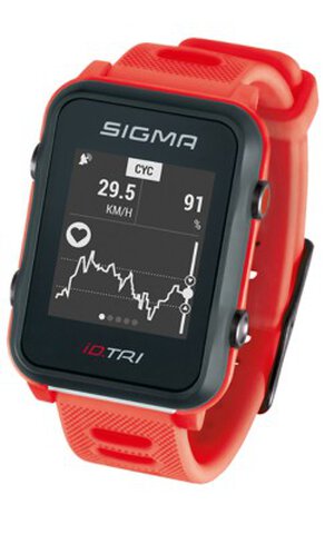 Pulsometr GPS Sigma ID.TRI 24280 czerwony