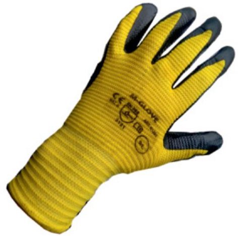 Rękawiczki ogrodowe żółto-czarne rozmiar 9