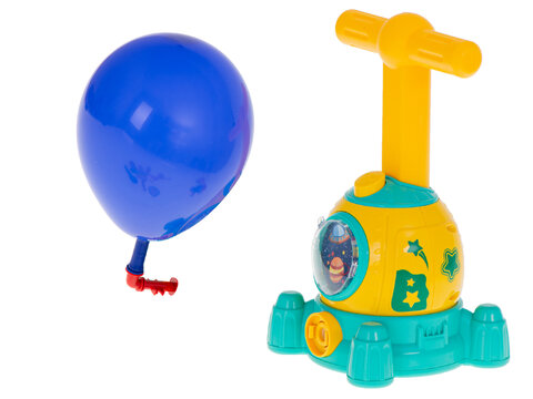 Wyrzutnia balonów z pompką, balonami i pojazdami aerodynamicznymi kapsuła
