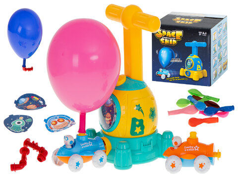 Wyrzutnia balonów z pompką, balonami i pojazdami aerodynamicznymi kapsuła