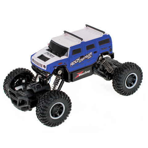 Samochód zdalnie sterowany RC Rock Crawler Hummer 1:20 4WD niebieski