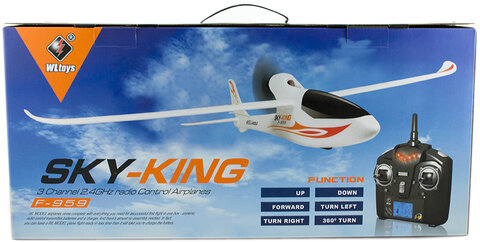 Samolot RC zdalnie sterowany WLtoys Sky King F959 z kamerą + Akumulatorki R6 / AA GP ReCyko+ Pro Professional 2000mAh