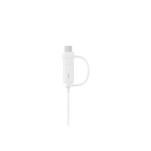Samsung kabel 2w1 USB - microUSB - USB-C 1,5 m biały