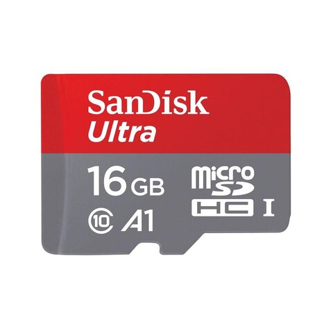 SanDisk karta pamięci microSDHC dla Androida (16 GB | klasa 10 | 98 MB/s | UHS-I) + adapter