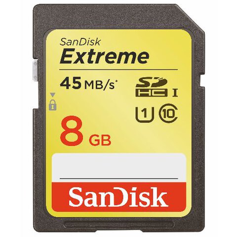 SanDisk SDHC 8GB Extreme 300x (45MB/s)