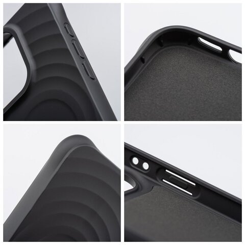Silicone Zephyr Mag Cover kompatybilny z MagSafe do IPHONE 16 czarny