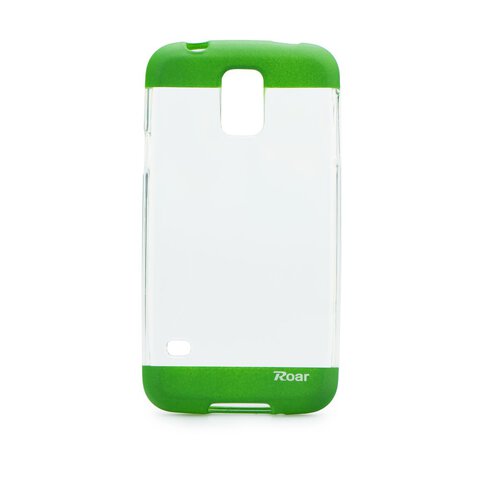 Silikonowa nakładka Roar Fit UP Clear do Samsung Galaxy S6 (G920) transparentna + zielona
