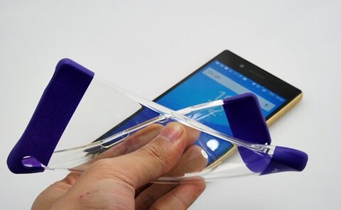 Silikonowa nakładka Roar Fit UP Clear do LG G4 transparentna + czarna