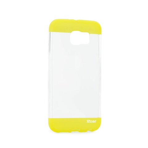 Silikonowa nakładka Roar Fit UP Clear do Samsung Galaxy S6 EDGE PLUS (G928) transparentna + żółta
