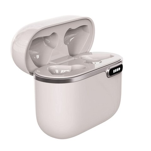 Słuchawki bezprzewodowe / bluetooth Stereo TWS ART AP-TW-B4W + stacja dokująca ze złączem typ C białe