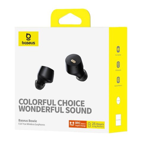 Słuchawki bezprzewodowe Bluetooth TWS z etui ładującym Baseus Bowie E18 A00023800123-00