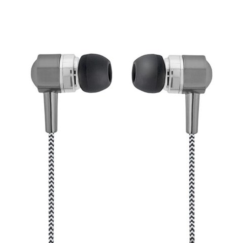 Słuchawki douszne Forever SE-120 biało-czarne z mikforonem