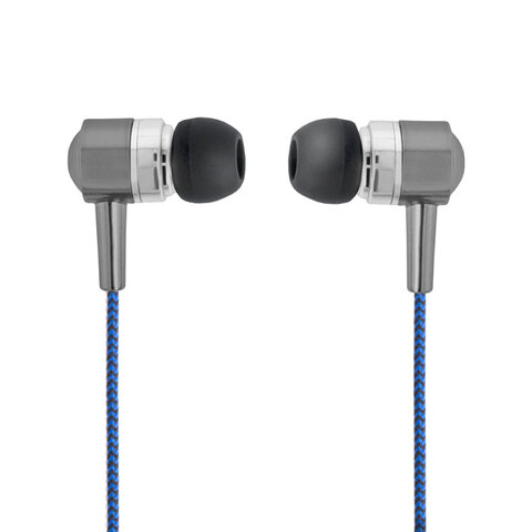 Słuchawki douszne Forever SE-120 niebiesko-czarne z mikforonem