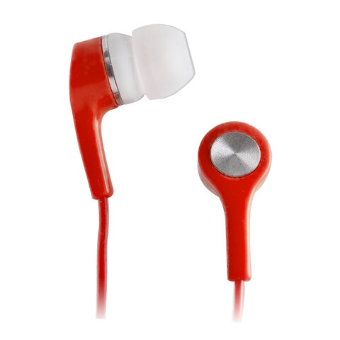 Słuchawki Forever mini do urządzeń mobilnych MP3/MP4 czerwone