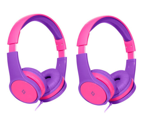 Słuchawki TTEC Bubbles kids purpurowo-różowe (2 sztuki)