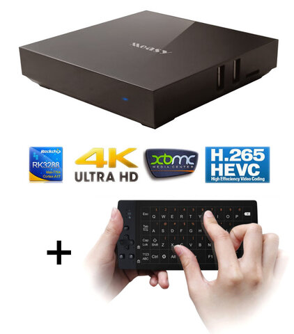 Smart Android TV BOX Measy B4S bluetooth + klawiatura 3w1 Measy TP801