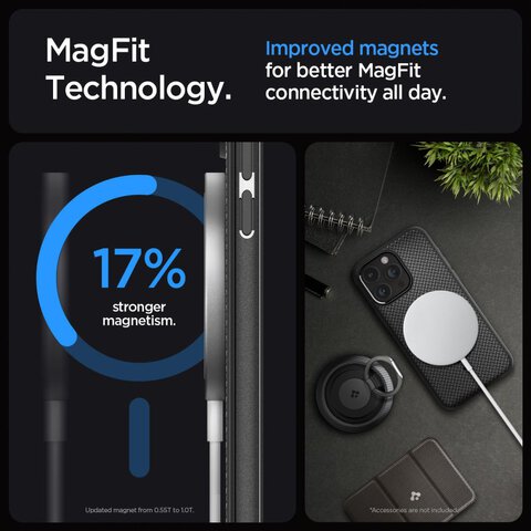 Etui Spigen MAG ARMOR (MagSafe) do IPhone 15 PRO MAX czarne