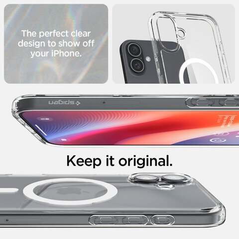 Spigen nakładka Ultra Hybrid Mag MagSafe do iPhone 16 Plus 6,7" biała