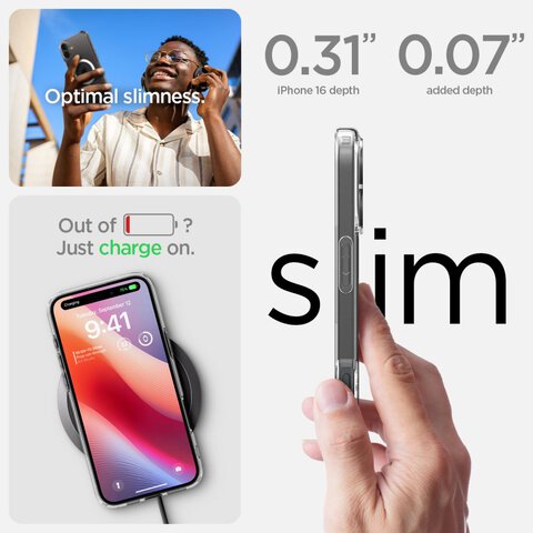 Spigen nakładka Ultra Hybrid Mag MagSafe do iPhone 16 Plus 6,7" biała