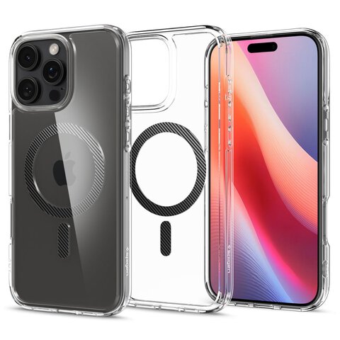 Spigen nakładka Ultra Hybrid Mag MagSafe do iPhone 16 Pro 6,3" carbon fiber