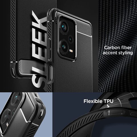 SPIGEN RUGGED ARMOR XIAOMI REDMI NOTE 12 PRO+ PLUS 5G MATTE BLACK