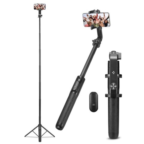 Spigen S560W Bluetooth selfie stick tripod czarny