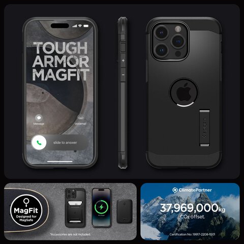 Etui Spigen TOUGH ARMOR MAG (MagSafe) do IPhone 15 Pro czarne