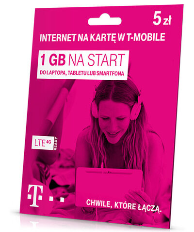 Starter T-Mobile Internet na kartę 1GB 5zł