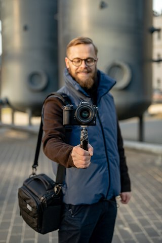Statyw Fotopro Vlogger Mini (SY-390 + P-1HX) - szary