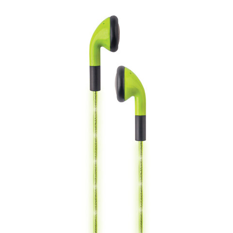 Świecące słuchawki Forever LED zielone
