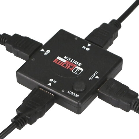 Switch, przełącznik HDMI 3 porty, FullHD, QHD