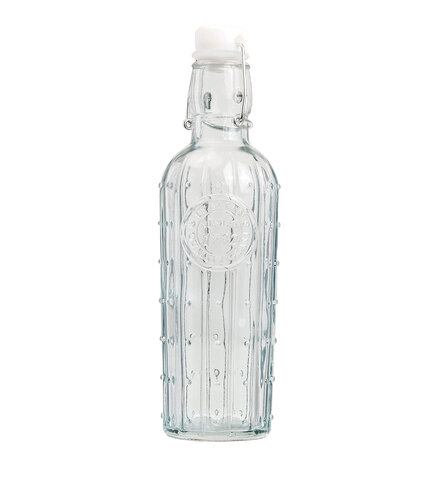 Szklana butelka ozdobna z korkiem 0,5L
