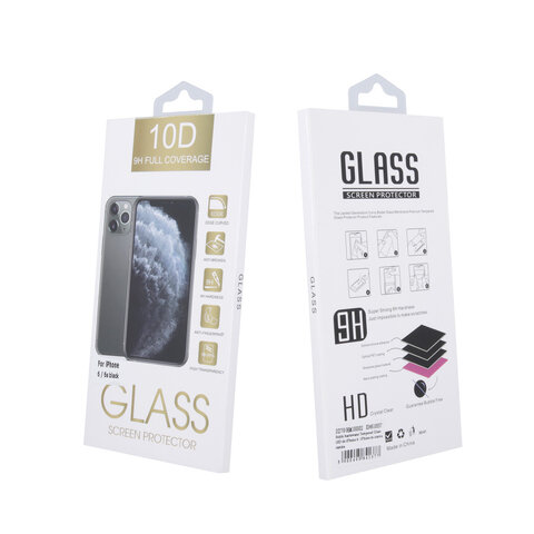 Szkło hartowane 10D do iPhone 15 Plus 6,7 czarna ramka