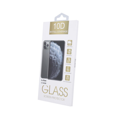 Szkło hartowane 10D do iPhone 7 / 8 / SE 2020 / SE 2022 czarna ramka