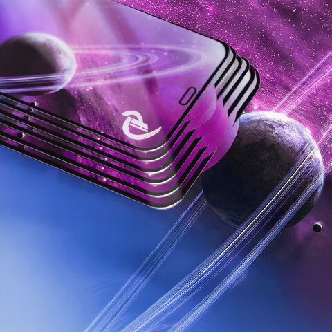 Szkło hartowane 9D do Samsung Galaxy S24 Ultra czarna ramka 10w1