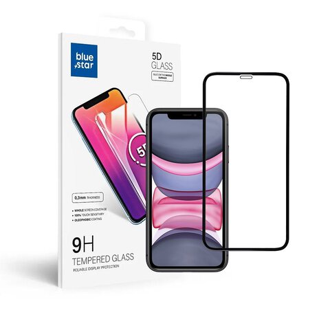 Szkło hartowane Blue Star 5D - do iPhone Xr/11 (full glue) czarny