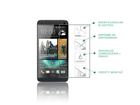 Szkło hartowane MOVANO elegant 9H do HTC one M7