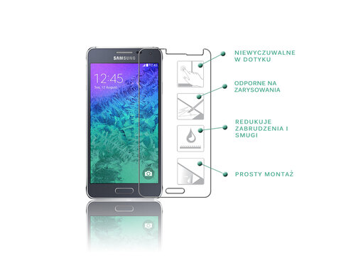 Szkło hartowane MOVANO elegant 9H do Samsung Galaxy Alpha