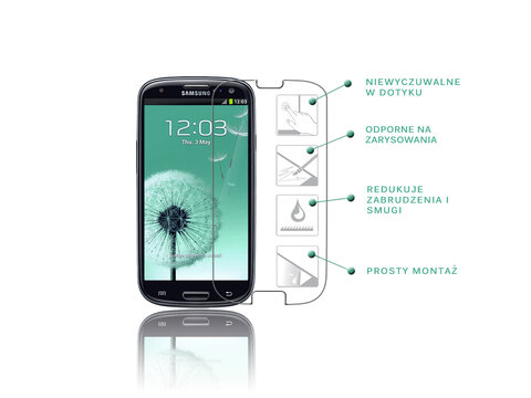 Szkło hartowane MOVANO elegant 9H do Samsung Galaxy S3
