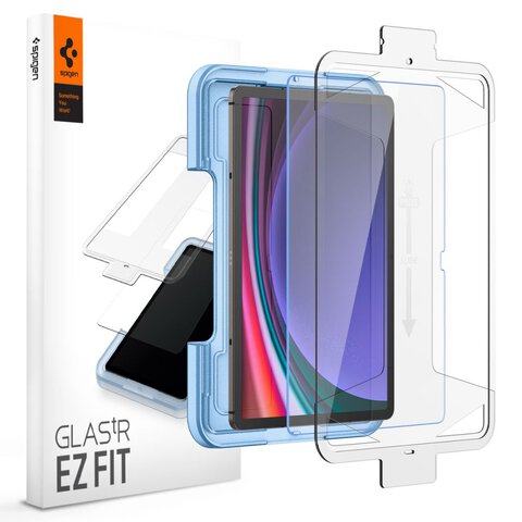 SZKŁO HARTOWANE SPIGEN GLAS.TR ”EZ FIT” GALAXY TAB S9+ PLUS 12.4 X810 / X816B CLEAR