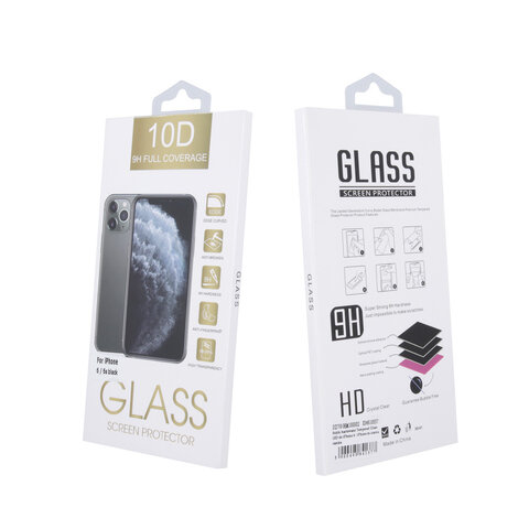 Szkło hartowane 10D do iPhone XS Max / 11 Pro Max czarna ramka