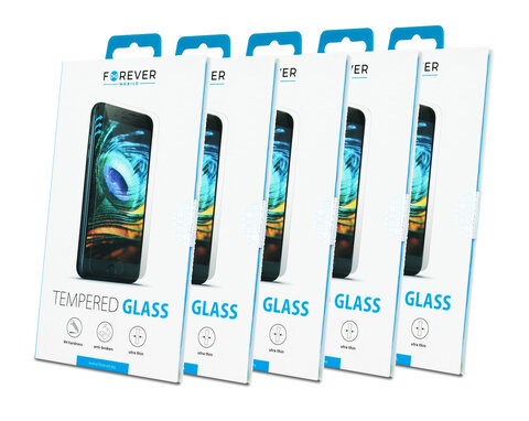 Szkło hartowane Tempered Glass Forever do iPhone XS Max / iPhone 11 Pro Max (zestaw 5 sztuk)