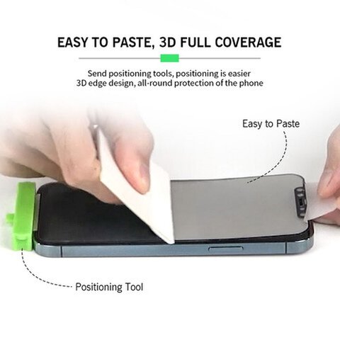 Szkło hybrydowe Bestsuit Flex-Buffer 5D z powłoką antybakteryjną Biomaster do iPhone 13 Pro Max/14 Plus czarny