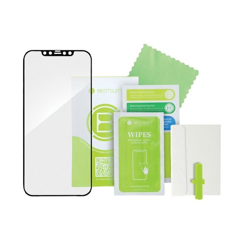 Szkło hybrydowe Bestsuit Flex-Buffer 5D z powłoką antybakteryjną Biomaster do iPhone 13 Pro Max/14 Plus czarny