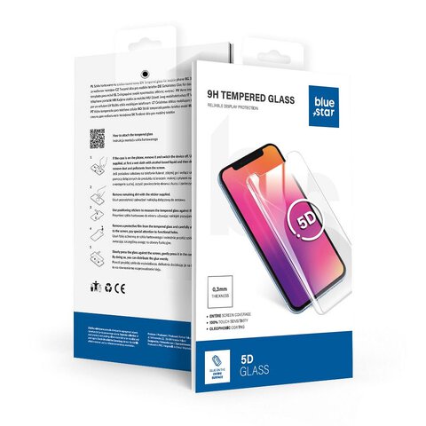 Szko hartowane Blue Star 5D - do Samsung A05s (full glue/case friendly) - czarny