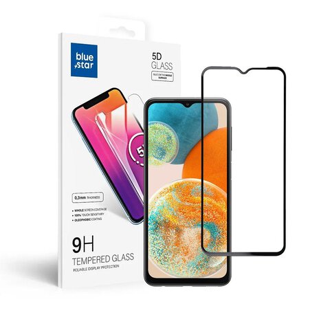 Szko hartowane Blue Star 5D - do Samsung A23 5G (full glue/case friendly) - czarny
