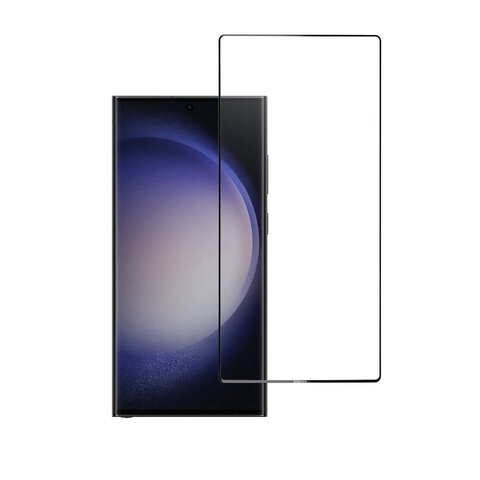 Szko hartowane Blue Star 5D - do Samsung Galaxy S23 Ultra (full glue/case friendly) - czarny