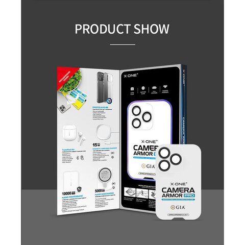 Szko szafirowe X-ONE na obiektyw aparatu Camera Armor Pro - do iPhone 14/14 Plus