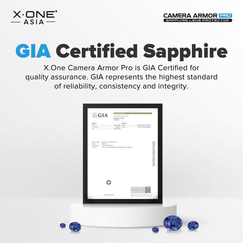 Szko szafirowe X-ONE na obiektyw aparatu Camera Armor Pro - do iPhone 15/15 Plus